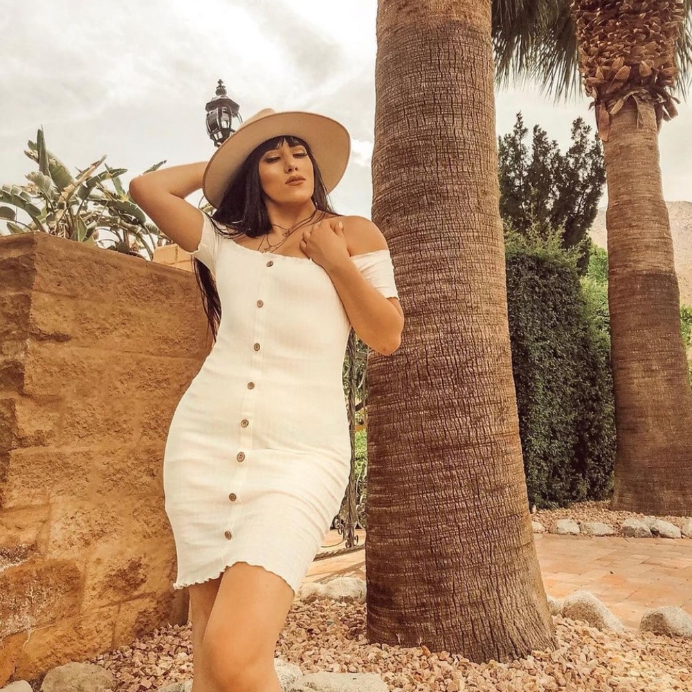 Cream colored dress